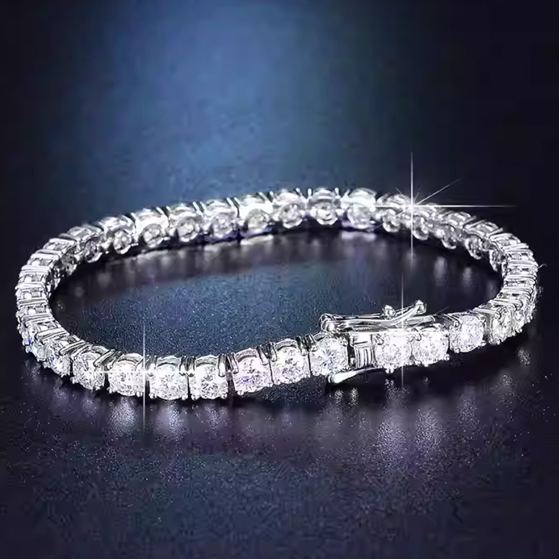 Tennis Bracelet Cubic - Nueva Pulsera de Tenis de Plata