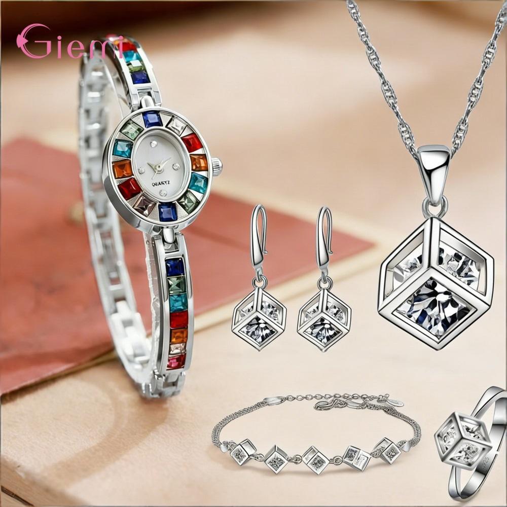Best Jewelry Watches - Hermoso Conjunto de Collar, Pendientes y