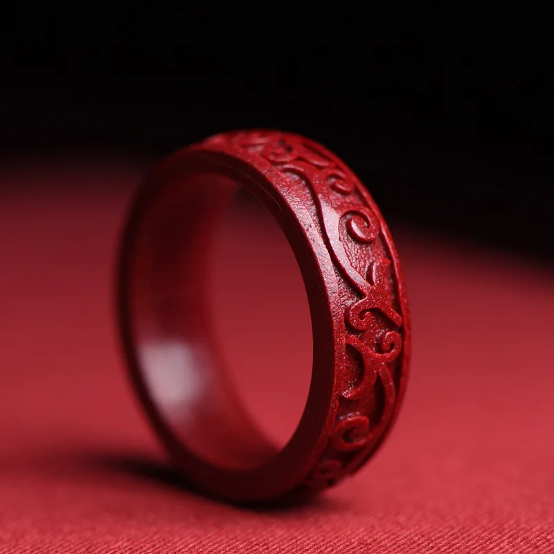 Luxury Gifts Jewelry & Watches Namfleg Mostar - Anillo de cinabrio auténtico Natural, regalo