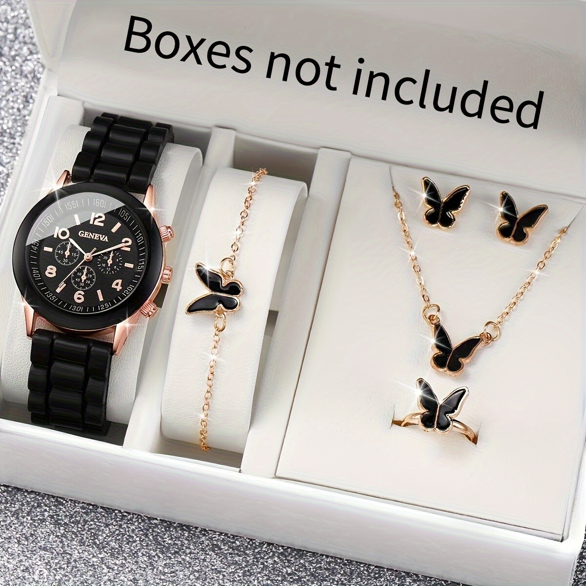Jewelry Box Watches Bracelets - 6 unids/set reloj de mujer casual