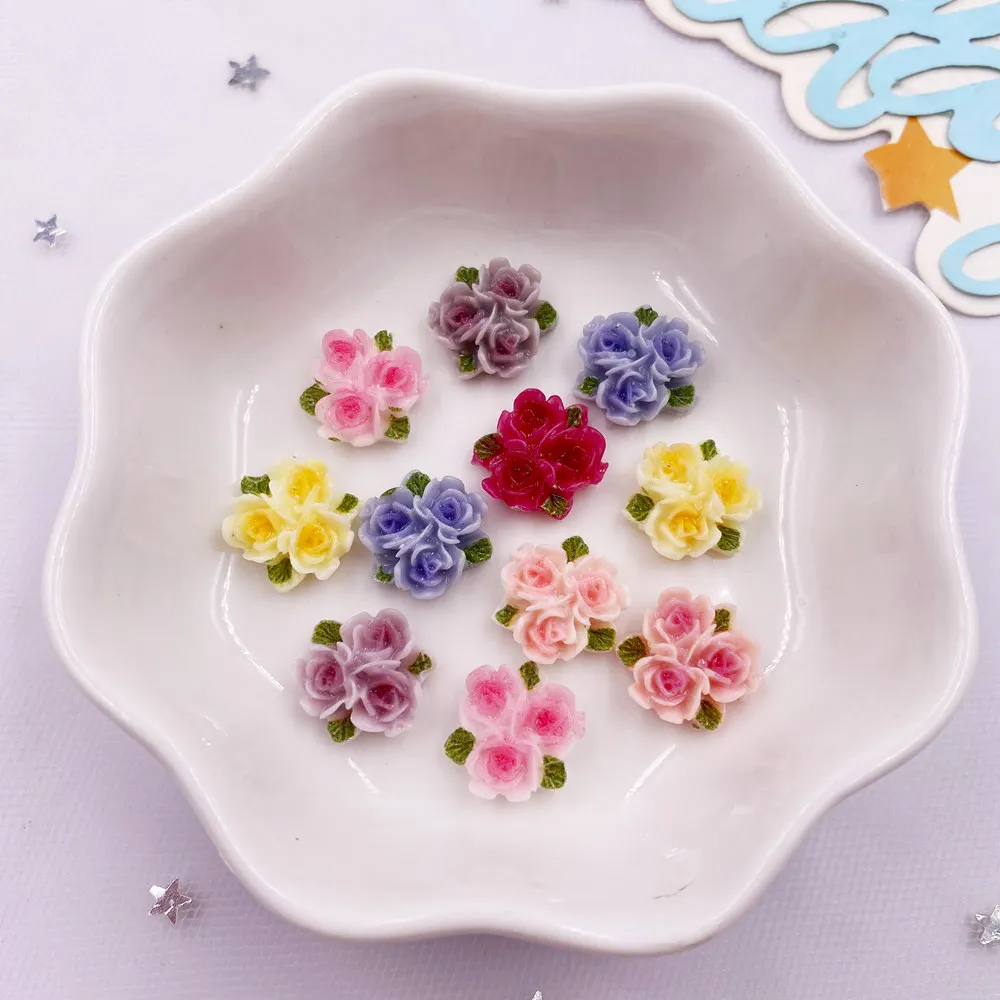 Paradise Jewelry & Watches Llc Miami - Mini figuras de flores de resina