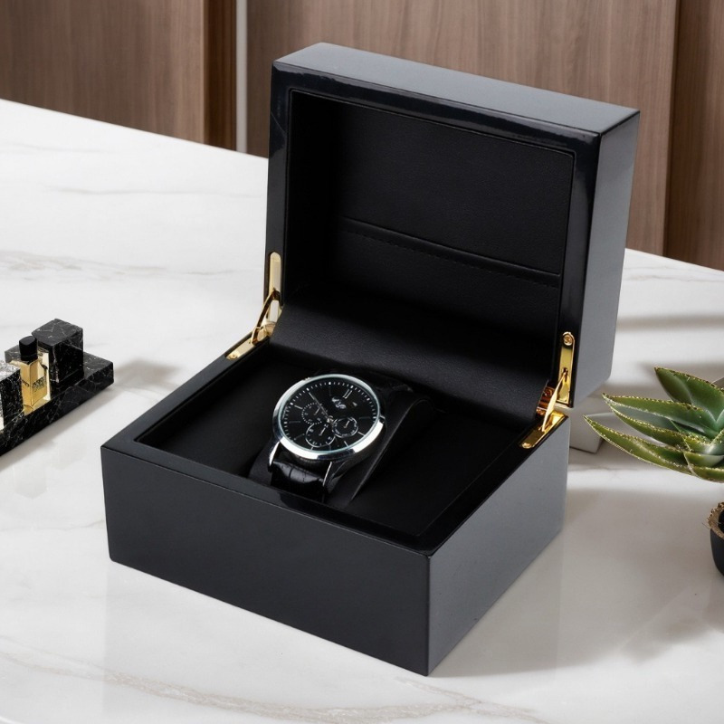 Best Jewelry Watches - Caja de almacenamiento de reloj negra