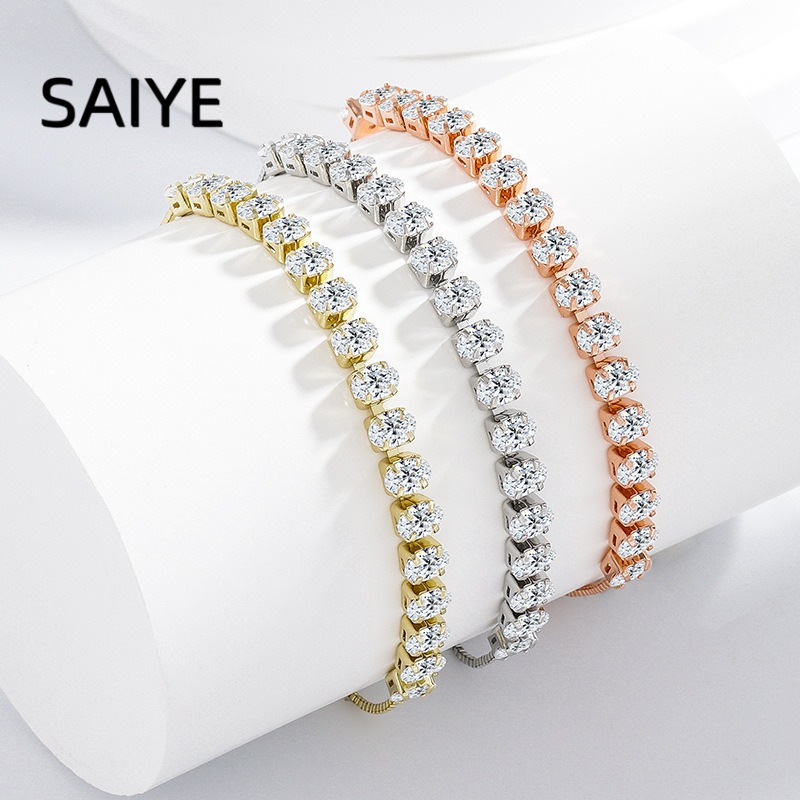 Tennis Bracelet Cubic - Pulsera de Plata de Ley 925