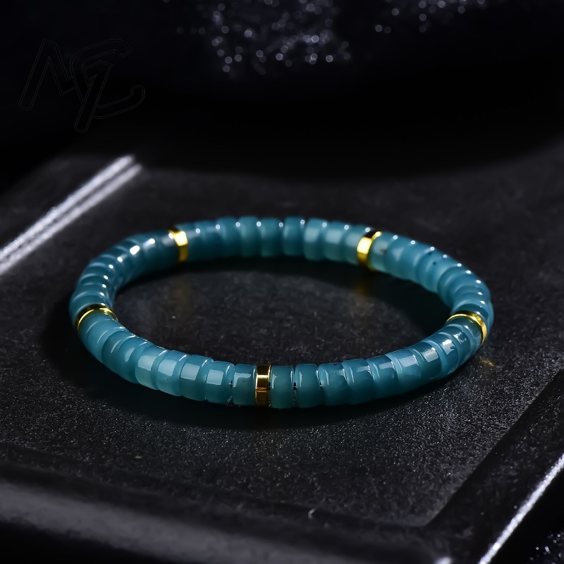 Luxury Gifts Jewelry & Watches Namfleg Mostar - Pulsera de cuentas de jadeíta natural
