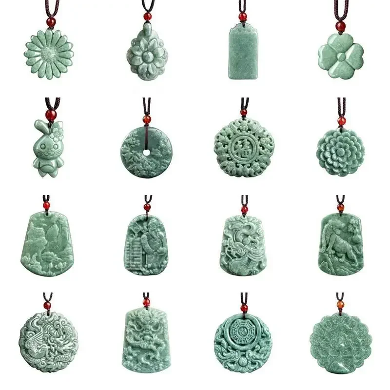 Luxury Gifts Jewelry & Watches Namfleg Mostar - Colgante de jadeíta birmana verde, joyería