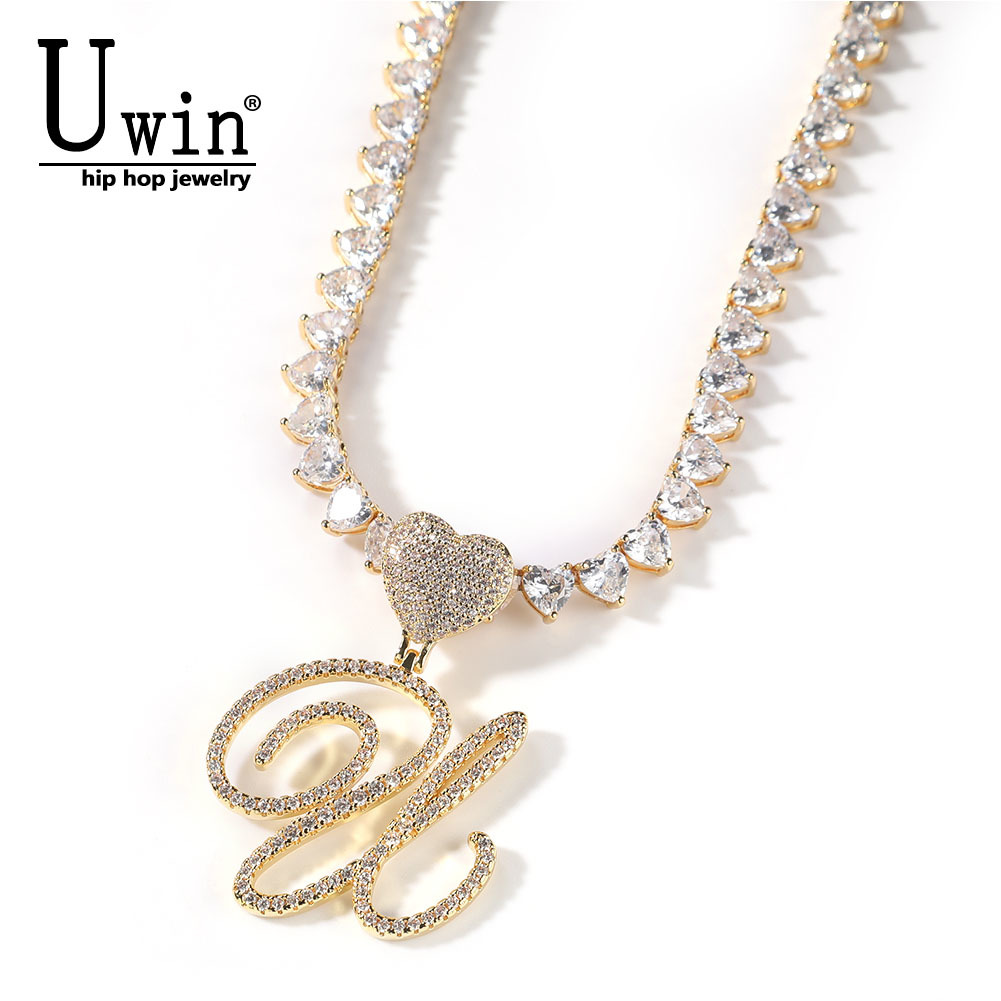 Uwin-collar de letras cursivas - Tennis Bracelet Cubic reseña y precio
