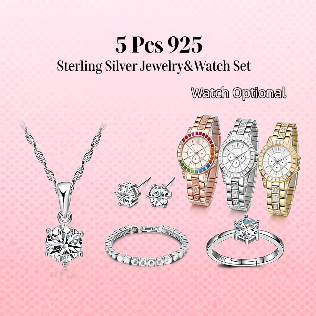 Hermoso Conjunto de Collar, Pe - Best Jewelry Watches reseña y precio