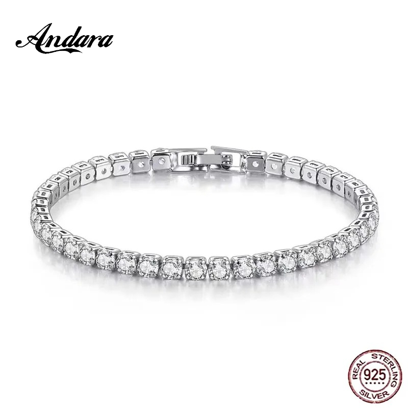Pulsera de tenis de plata de l - Tennis Bracelet Cubic reseña y precio