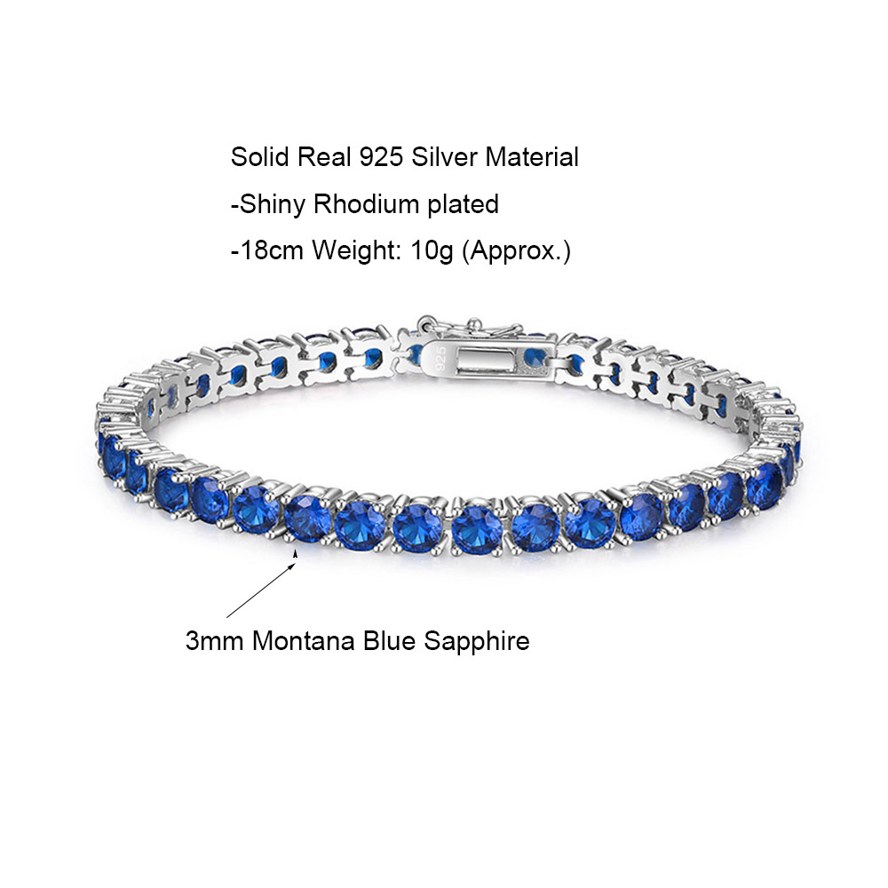 Pulsera de tenis de plata pura - Tennis Bracelet Cubic reseña y precio