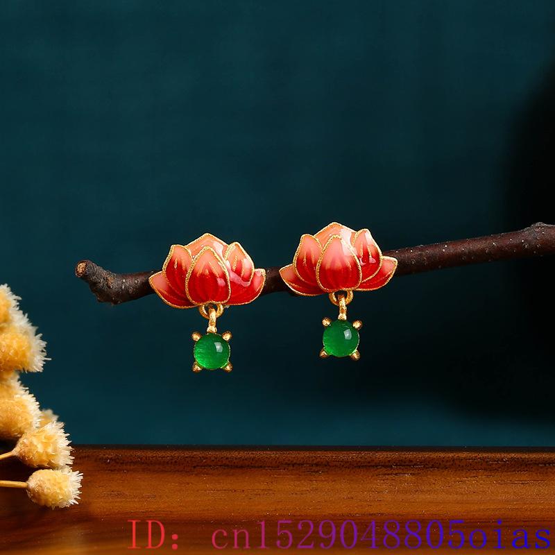 Pendientes de loto de Jade VER - Luxury Gifts Jewelry & Watches Namfleg Mostar reseña y precio
