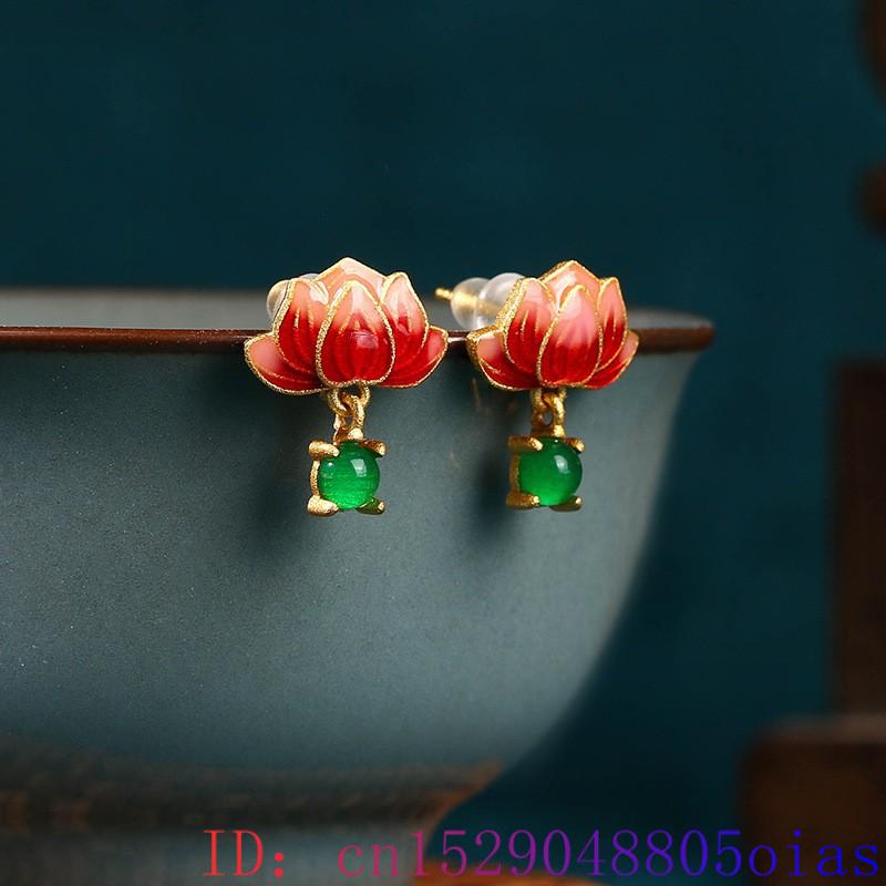Pendientes de loto de Jade VER - Luxury Gifts Jewelry & Watches Namfleg Mostar reseña y precio