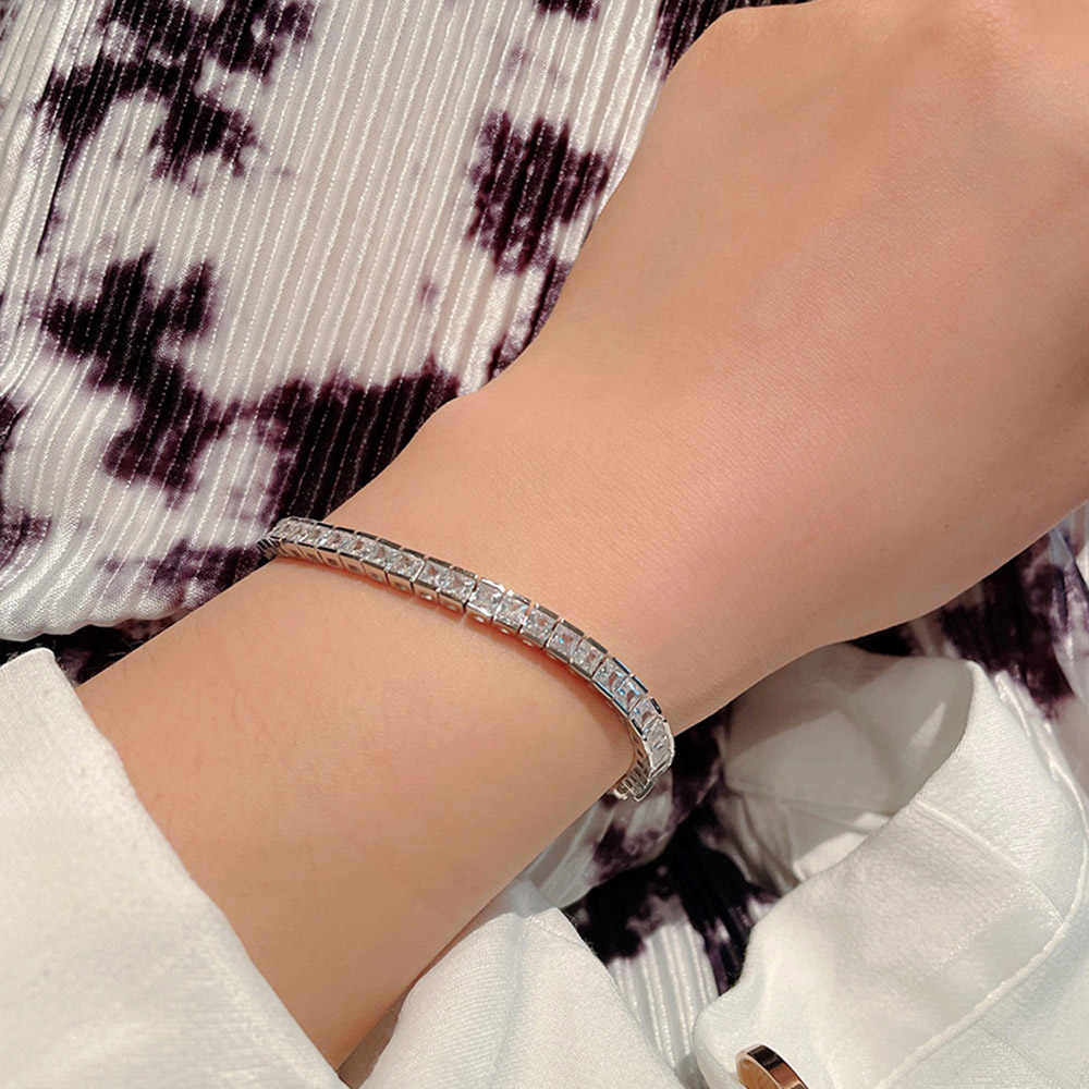YLMyself-pulsera de tenis de p - Tennis Bracelet Cubic reseña y precio