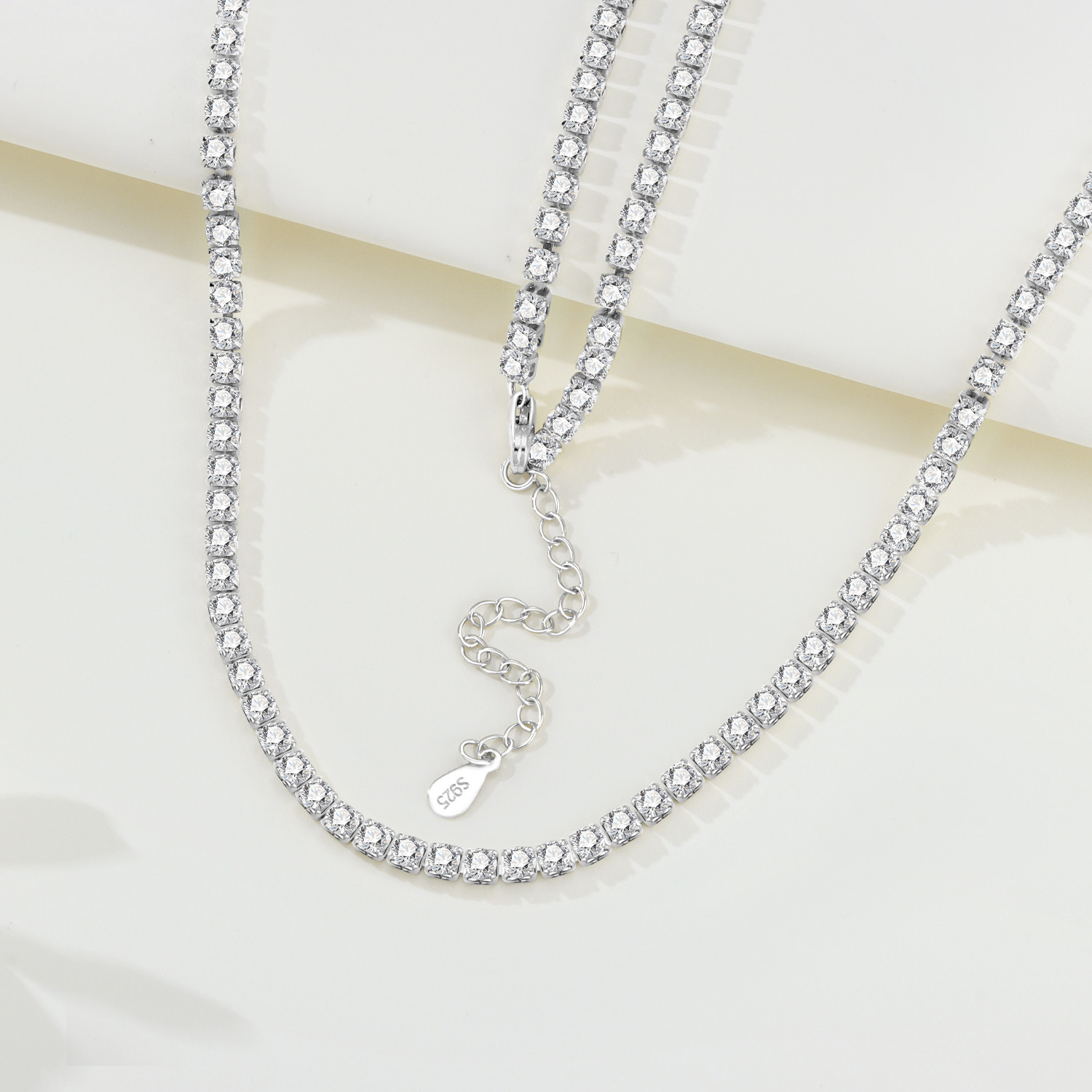 Collar de Plata de Ley S925 Or - Tennis Bracelet Cubic reseña y precio