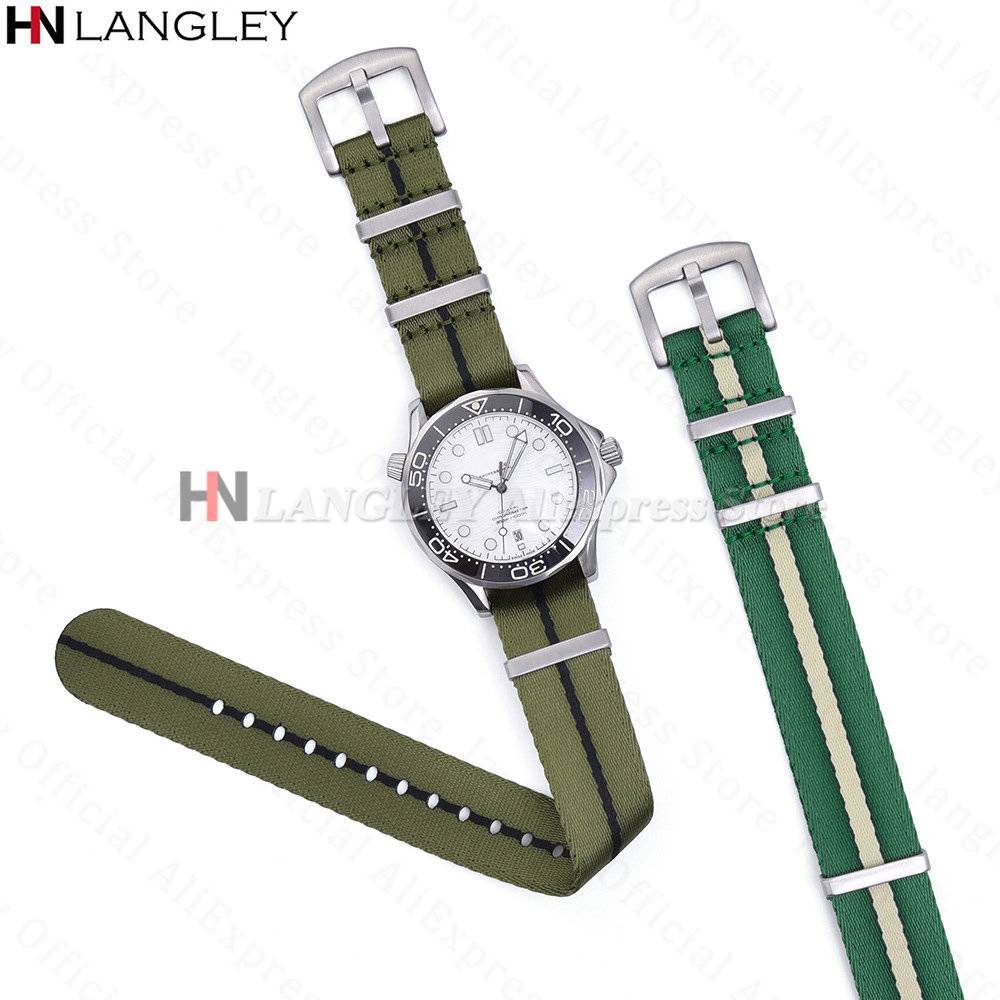 Correa de nailon de 18mm, 20mm - Omega Watch Seamaster reseña y precio